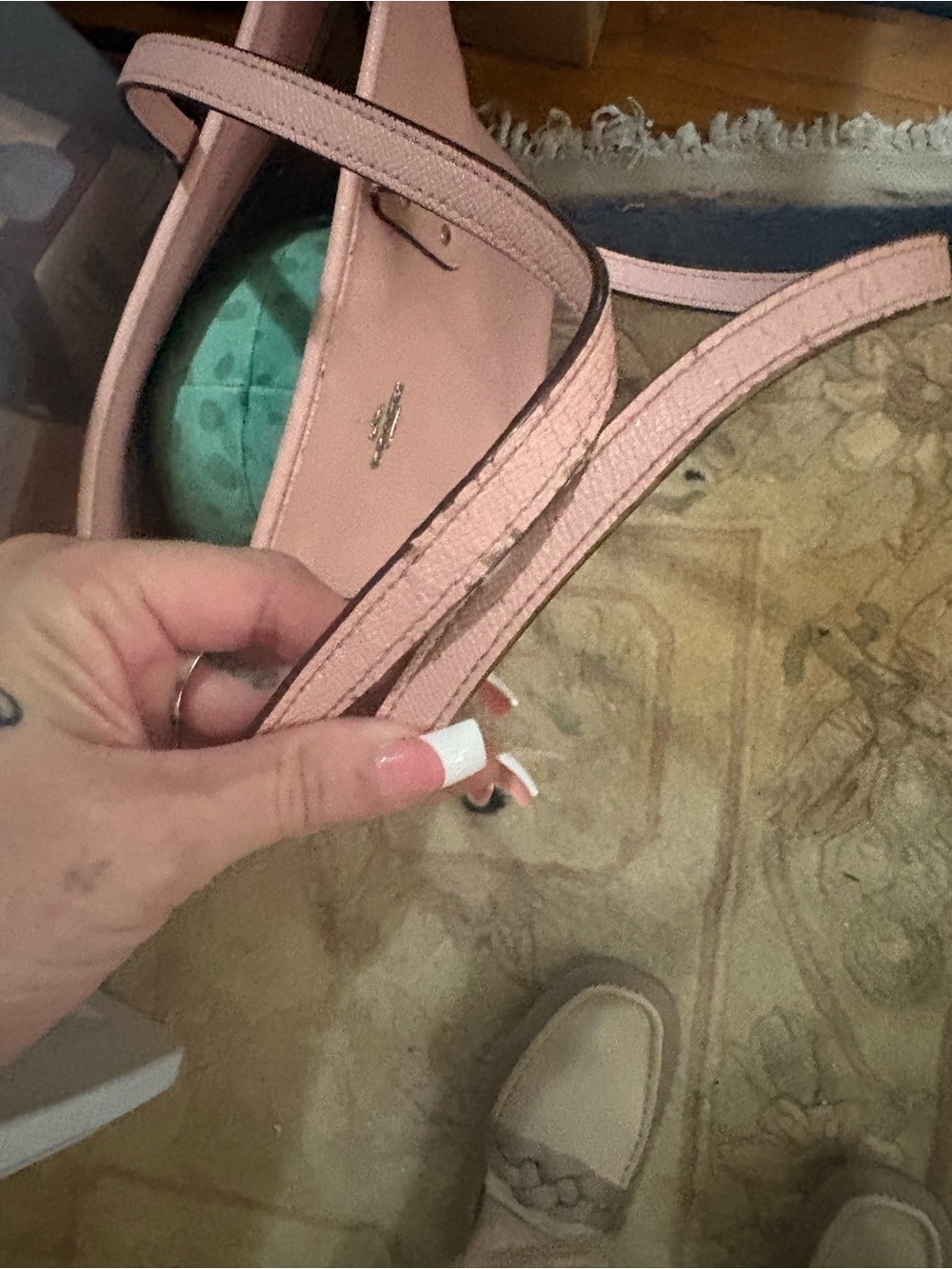 Coach Pink Leather Tote Bag needs work - Picture 7 of 7
